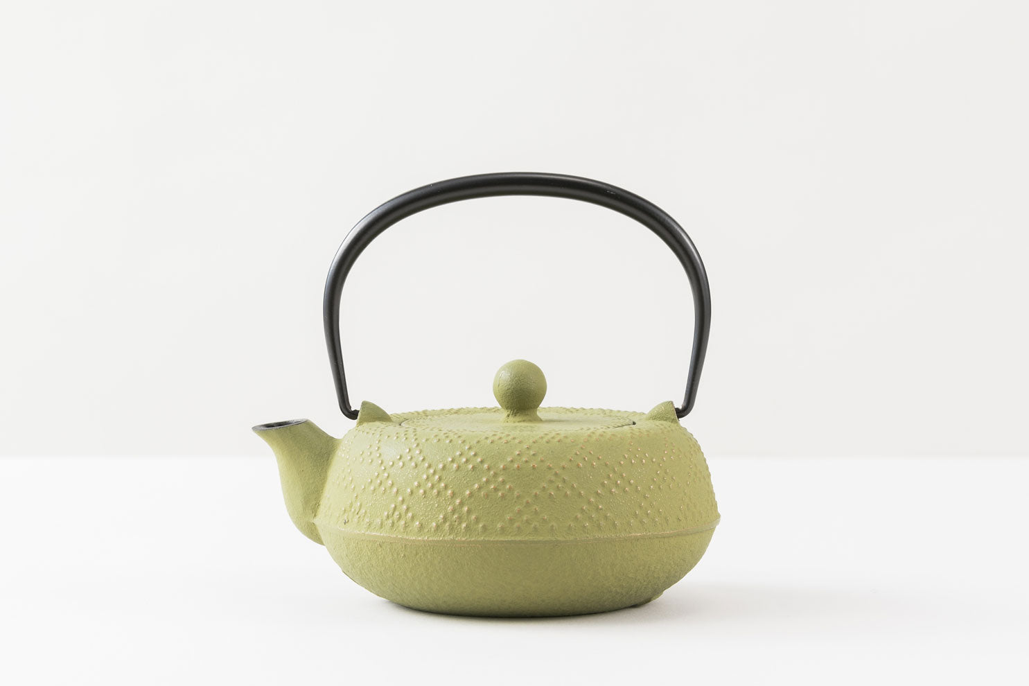 急須 5型格子アラレ 金/若草