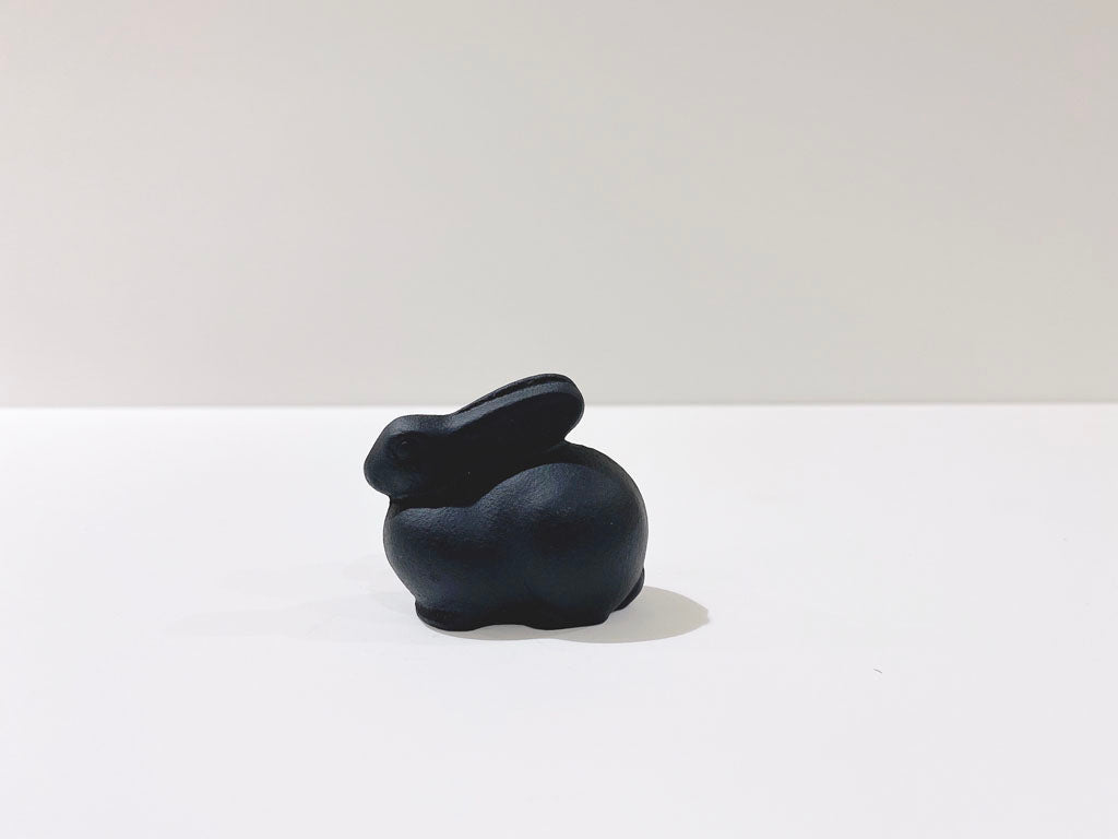 幸せウサギ 法螺貝網袋2枚 文鎮 うさぎ(小）