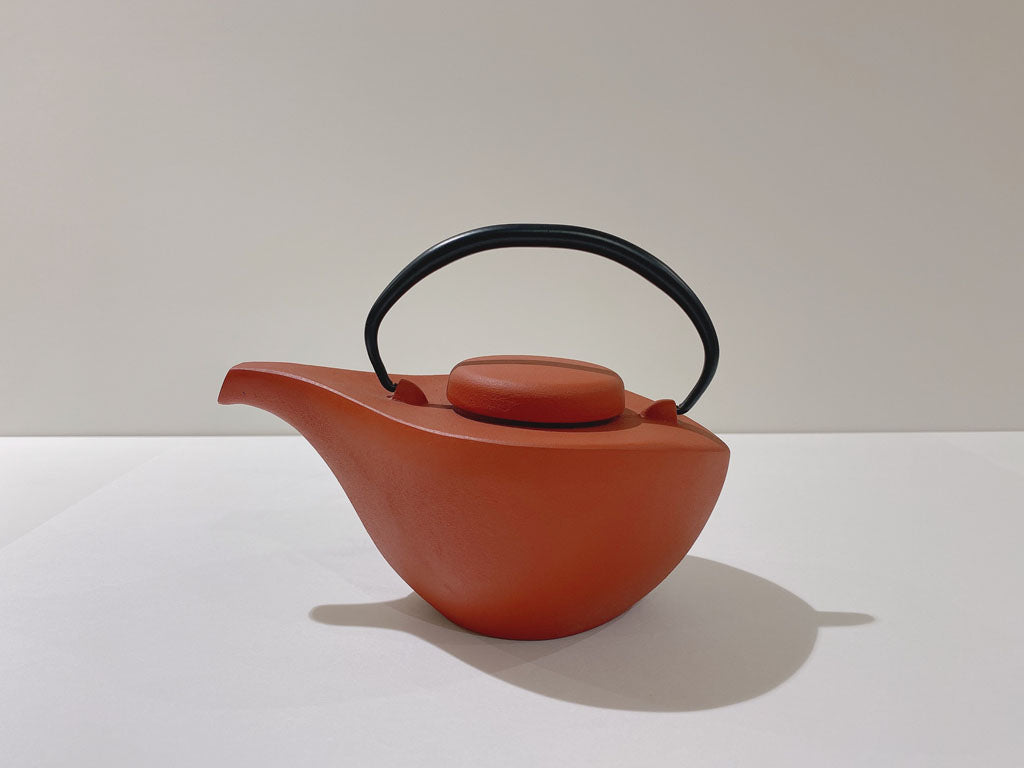 Teapot Hikifune Matte Red Brown