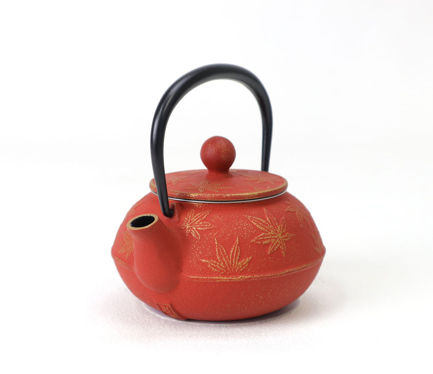 急須 3型カエデ 金/赤茶